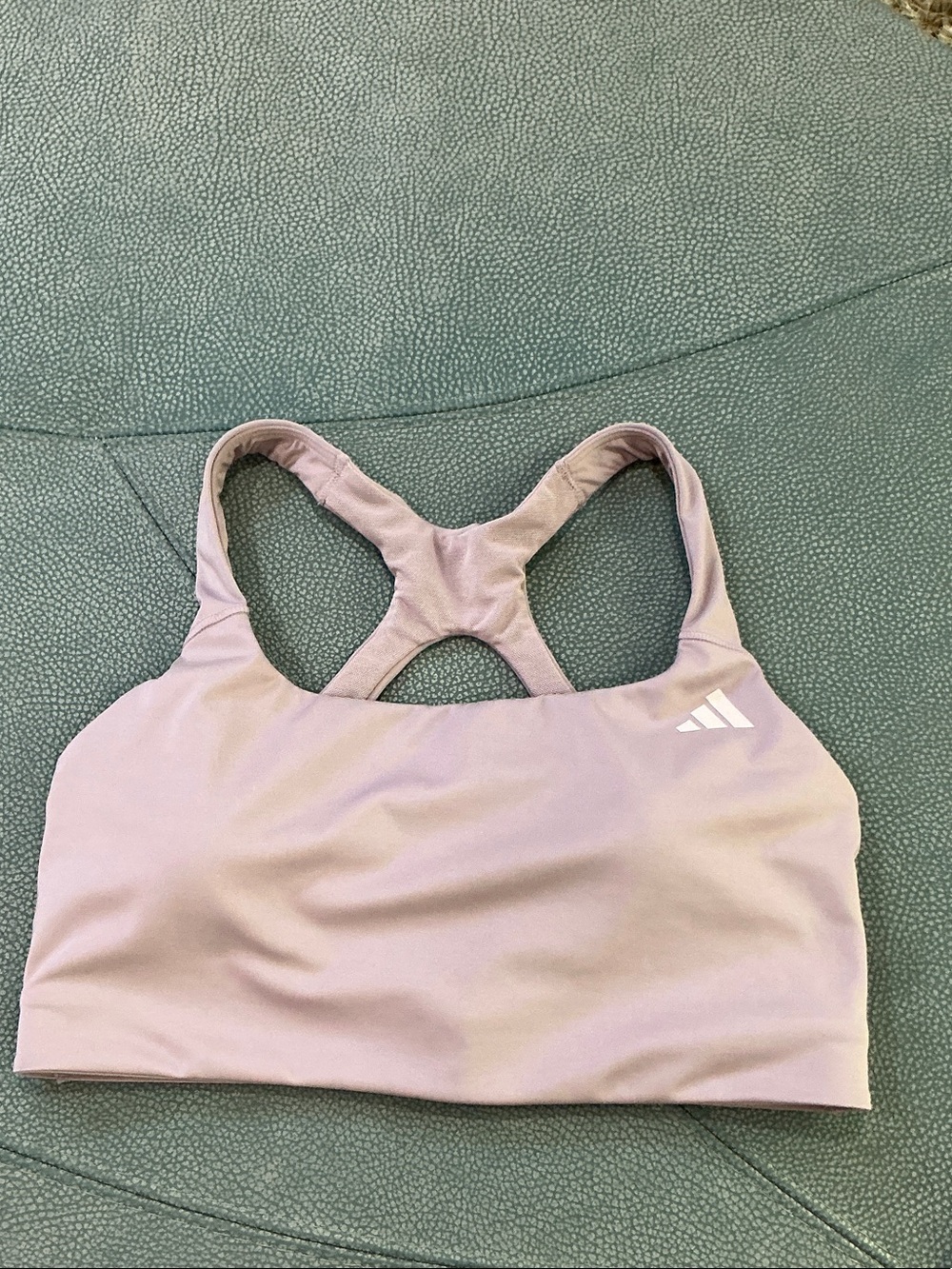 adidas Light Mauve Racerback Sports Bra - Soft Pink Tone